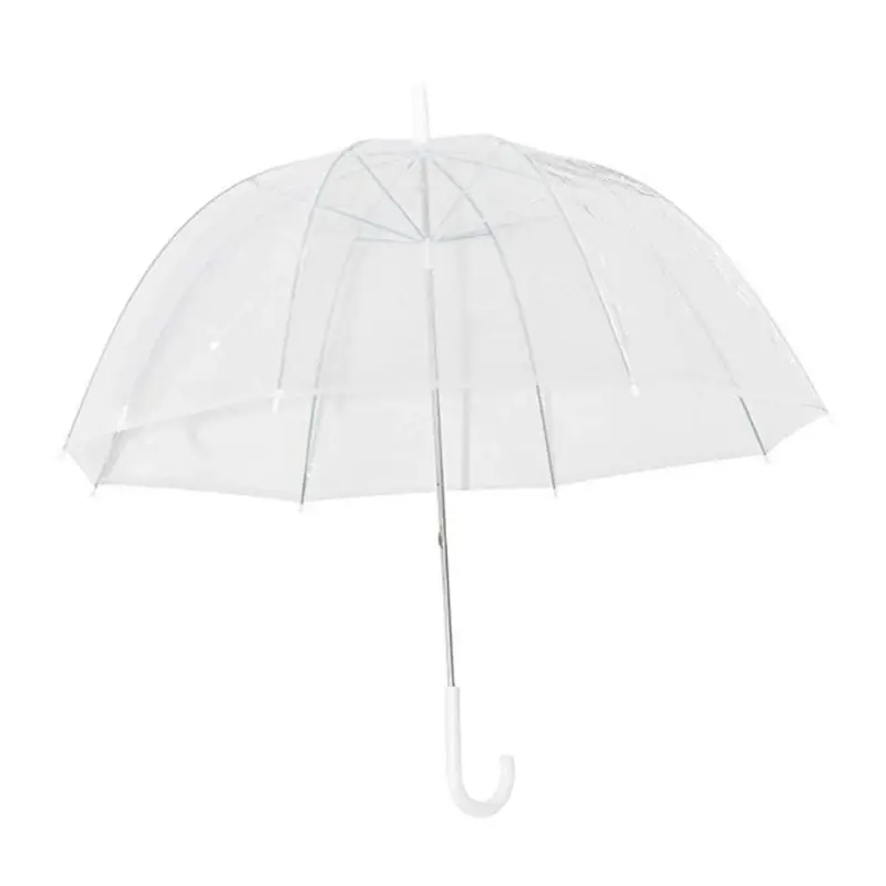 

Fashion Transparent Clear Bubble Dome Shape Umbrella Outdoor Windproof Umbrellas Princess Weeding Decoration #314
