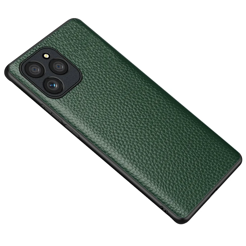 

Genuine Leather Metal Bumper Case For Huawei P50 P40 P30 Mate 40 30 20 Magic 3 Pro Luxury Supercar Cowhide Fashion Phone Cover