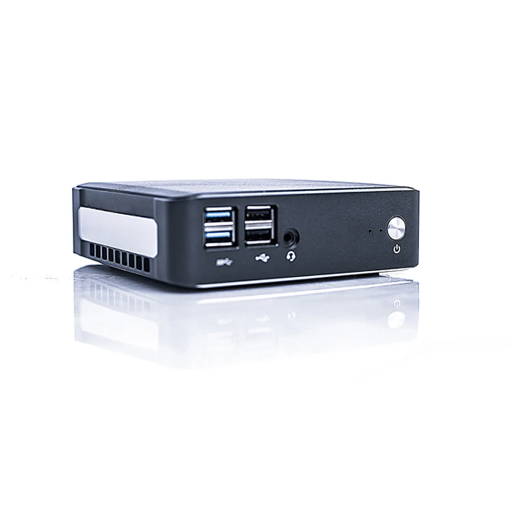 Мини-ПК промышленный без вентилятора Windows 10 Intel 8th I7 8565U i5 i3 4x USB 3 0 M.2 SSD настольный