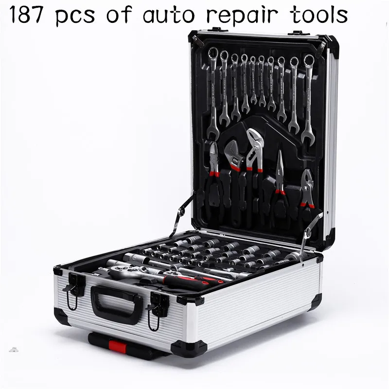 Инструменты для ремонта ручной набор гаечных ключей 187 комбинированный