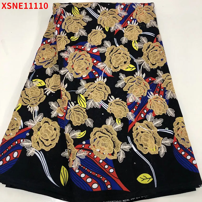 

Wholesale ​Nigerian Swiss Lace Dress Cloth Noble ​Offer ​African ​Ankara High Quality Cotton Soft ​Fabric XSNE11110