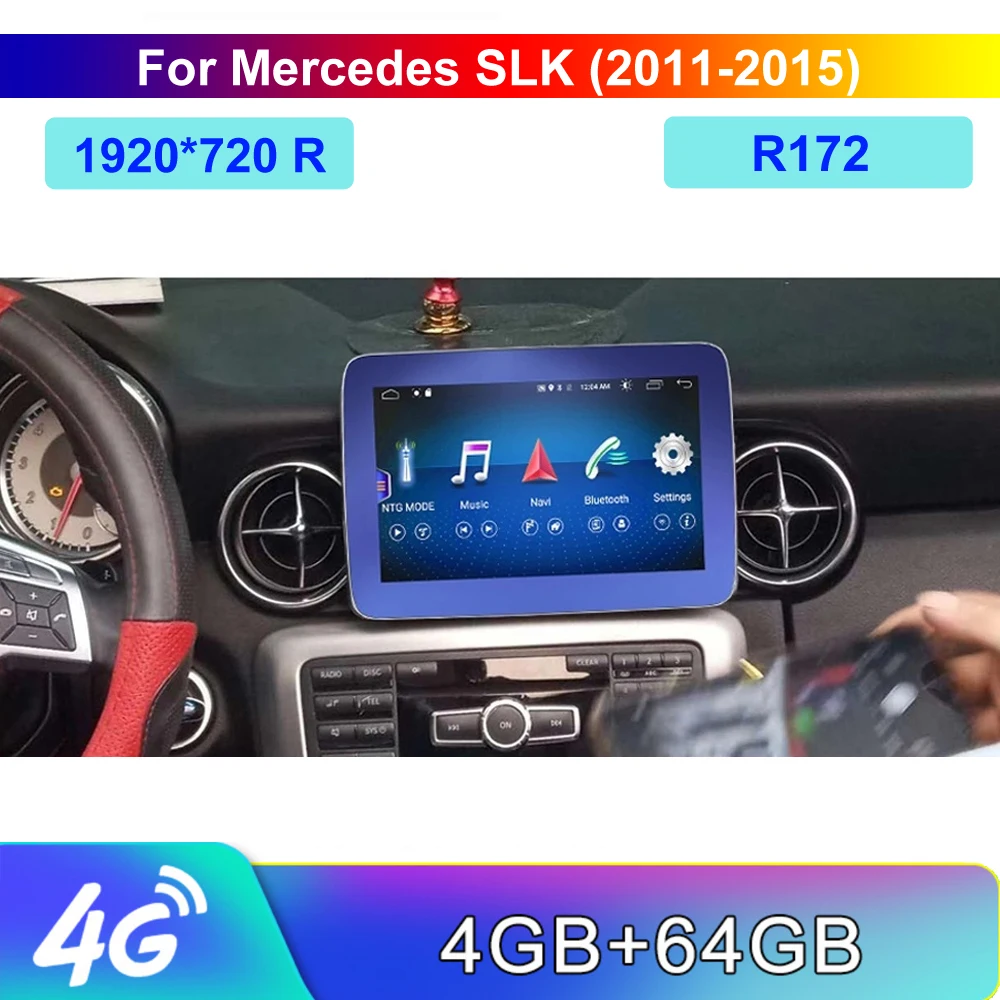8-Core, 4 Гб+ 64G Мобильный DVR Android 8,4 дюймов Дисплей для Mercedes Benz SLK 2009- команда Системы обновления Экран