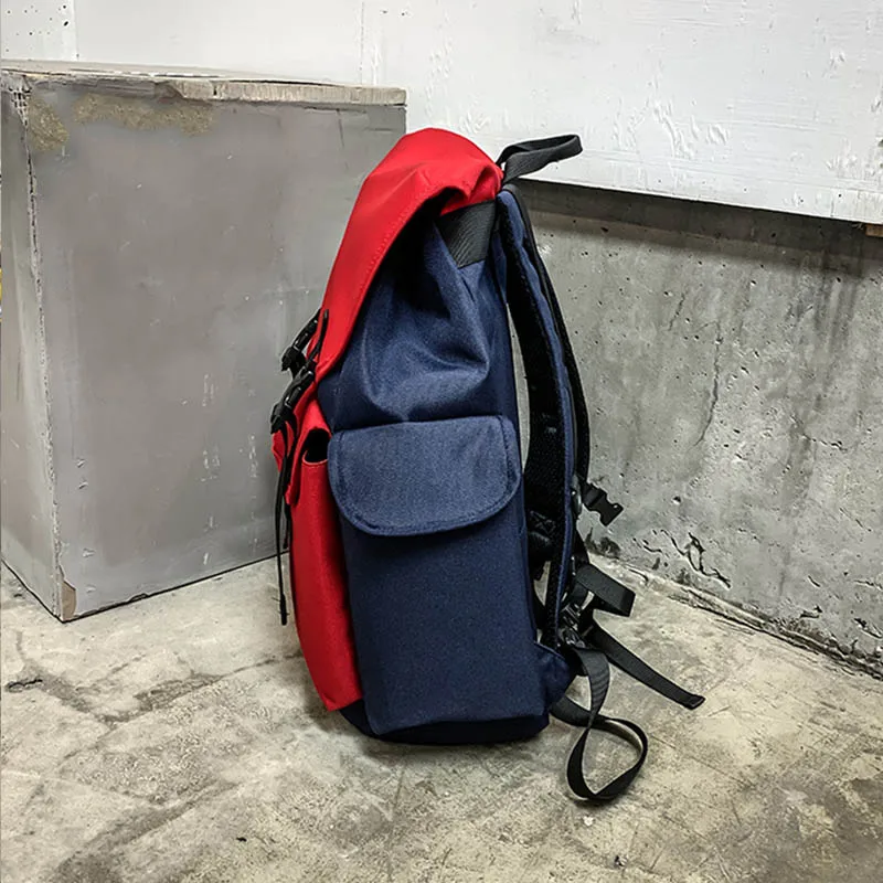 

Fashion Backpack Unisex Trend Bagpack Reflective Strip Cool Personality Tether Backpacks Student Out Large Capacity Bag Sturdy