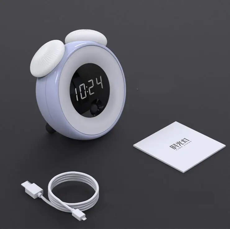 

Smart Alarm Clock Snooze Induction USB Charging Night Light for Bedrooms