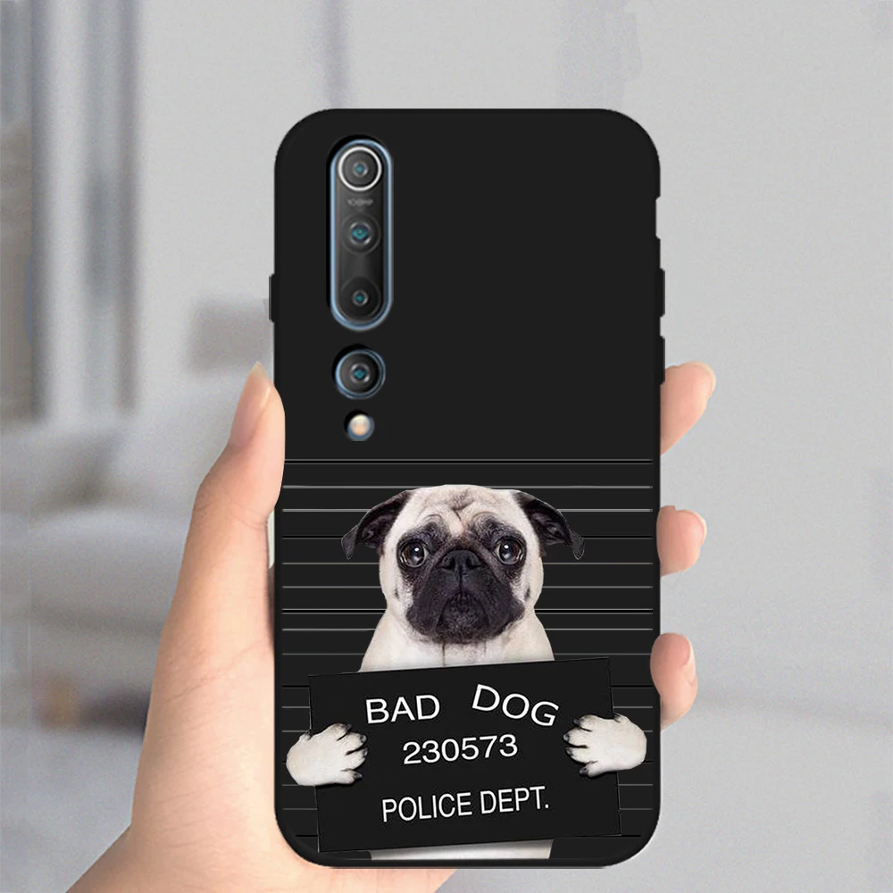 

Pug Dog Case For Xiaomi Redmi Note 10 9 8 7 8T Pro 9A 8A 9S K30S MI Note 11 10 9 10T 9T Pro Lite F1 Soft TPU Phone Fundas Cover