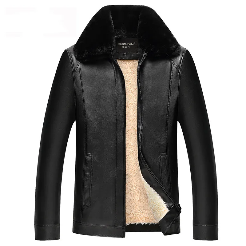 FGKKS мужские Куртки из искусственной кожи зимние брендовые новые деловые