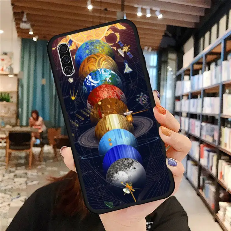 

Space Planet Phone Case For Samsung Galaxy A 3 6 7 8 10 21 01 11 31 91 10S 20S 30S 50S PLUS