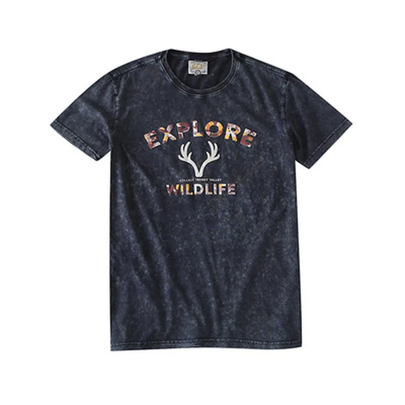 GustOmerD 2020 Новая Летняя мужская футболка в стиле ретро с круглым вырезом и