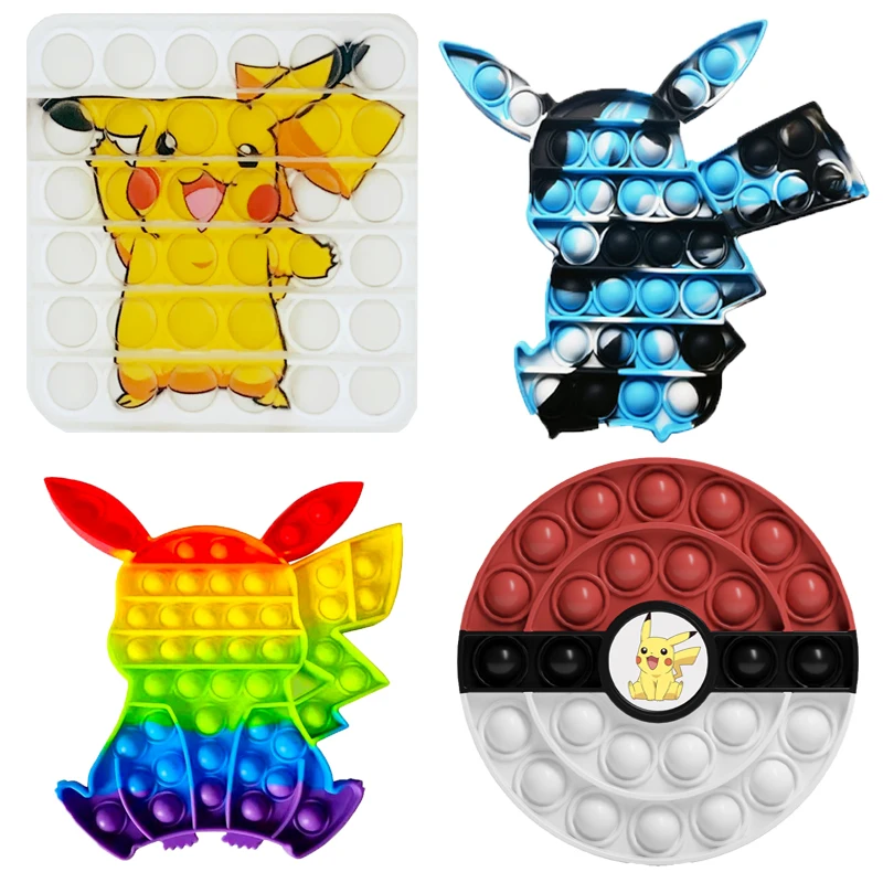 

Pop Pikachu Fidget Toys Popete Simple Dimple Push Bubble Christmas Gift for Children Antistress Special Needs Relieve Stress