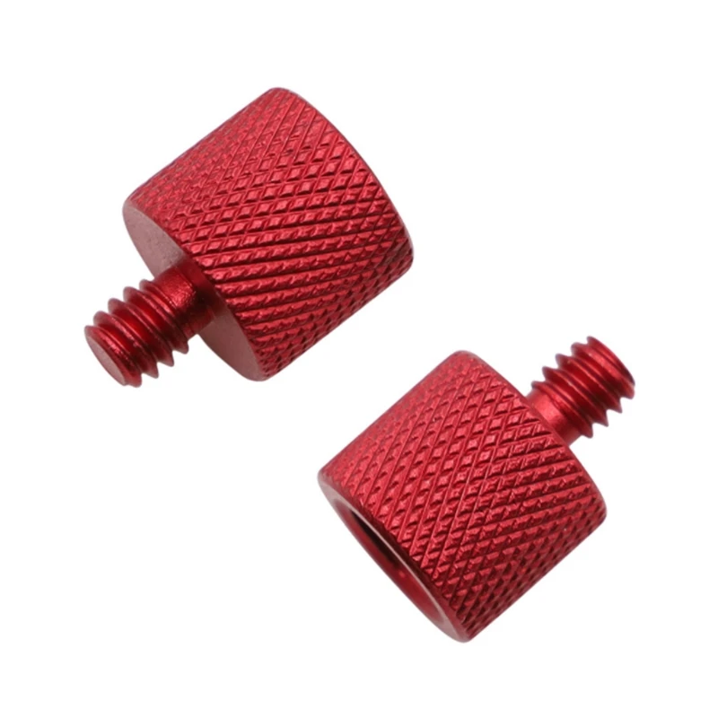 

Mic Stand Adapter 1/4 Female to 3/8 Male Screw Adapter Knurled Thread Adapter for Microphone Stand Mount X37A