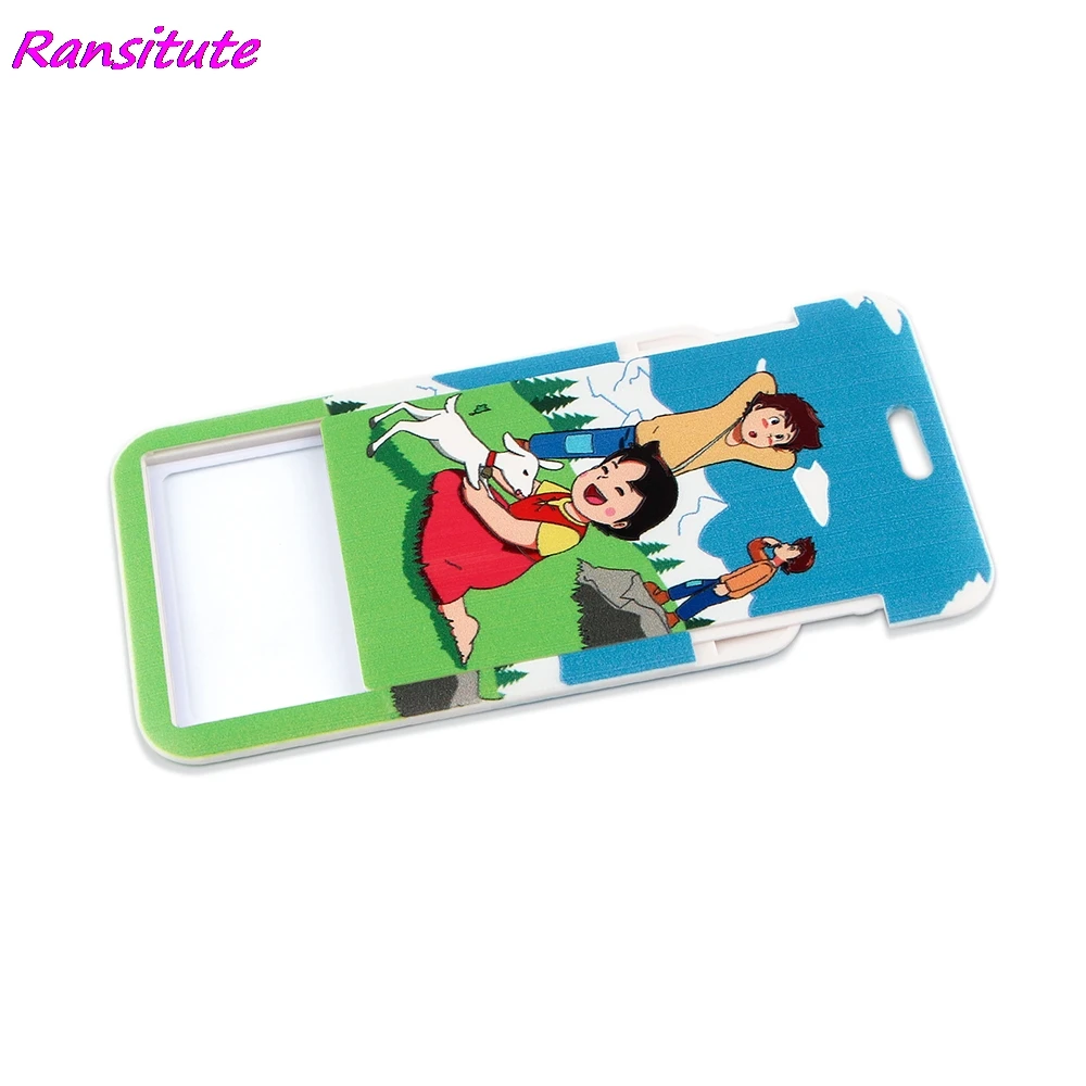 Ransitute R1682 мультфильм горные девушка ремешки удостоверение личности держатель