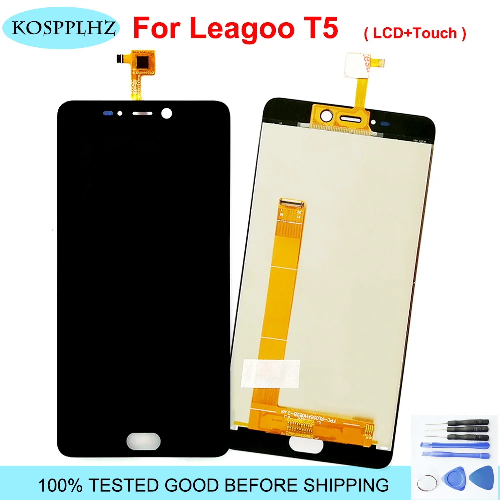 Оригинальное качество для Leagoo T5 / T5C LCD дисплей кодирующий преобразователь