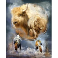 diy diamond painting yaks one life 3d embroidery cross stitch mosaic full picture of rhinestone decoration home furnishing