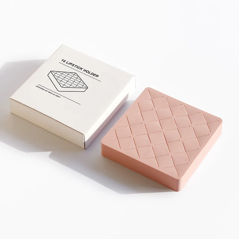 Lipstick box Portable New style Creativity Silica gel Modern Simple Cosmetic Storage 16 squares Trend Convenient | Дом и сад