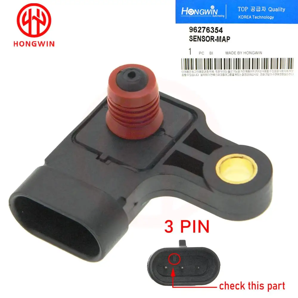 

96276354 Intake Air Manifold Abosolute Pressure MAP Sensor For Chevrolet Daewoo Lanos Leganza Nubiba Rezzo 1.6 1.8 2.0L