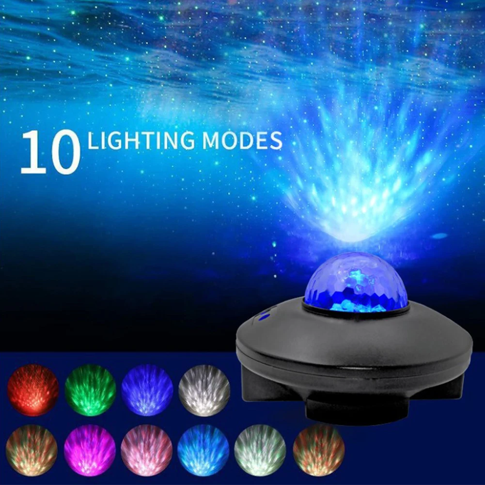 

LED Projector Star Moon Night Light Sky Rotating Nightlight Blueteeth USB Music Player Star Night Romantic Projection Lamp Gifts