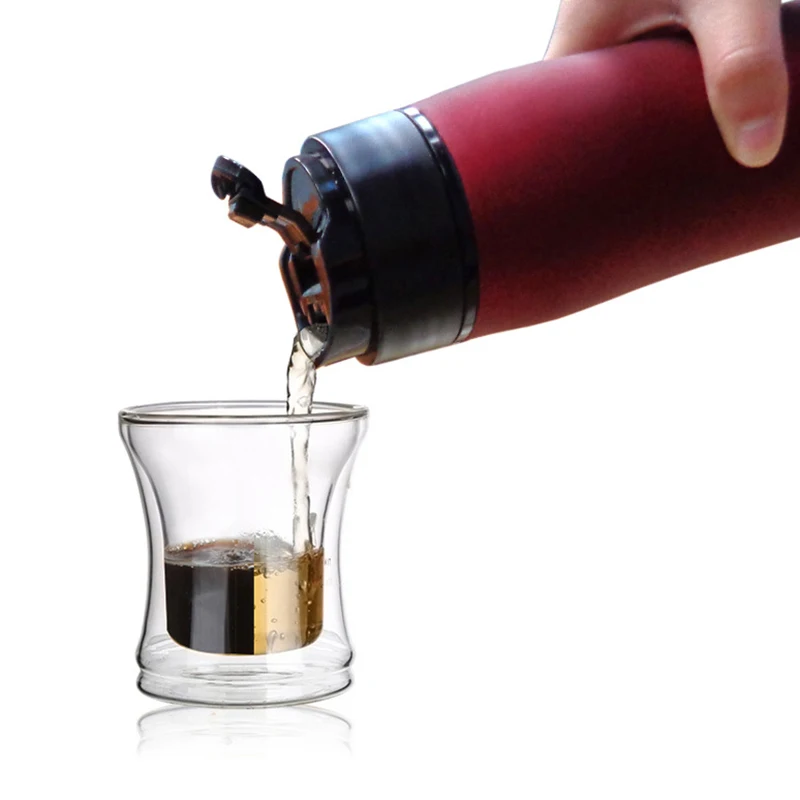 Термокружка Из нержавеющей стали 304 с двойной изоляцией фильтр герметичная для