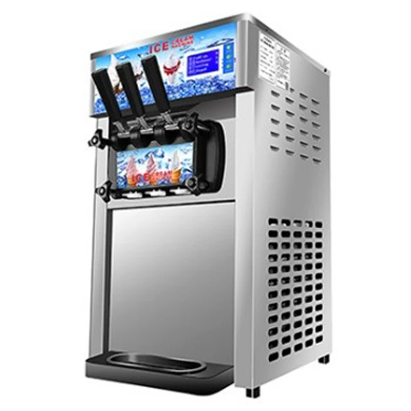 Bestellen ZM-168 Drei Aromen Desktop Eis Maschine Kommerziellen Softeis Maschine Kleine Drei-farbe Eis Maschine