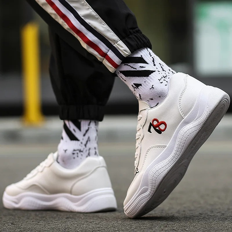 Мужская обувь сезон весна-осень Повседневная из искусственной кожи на плоской