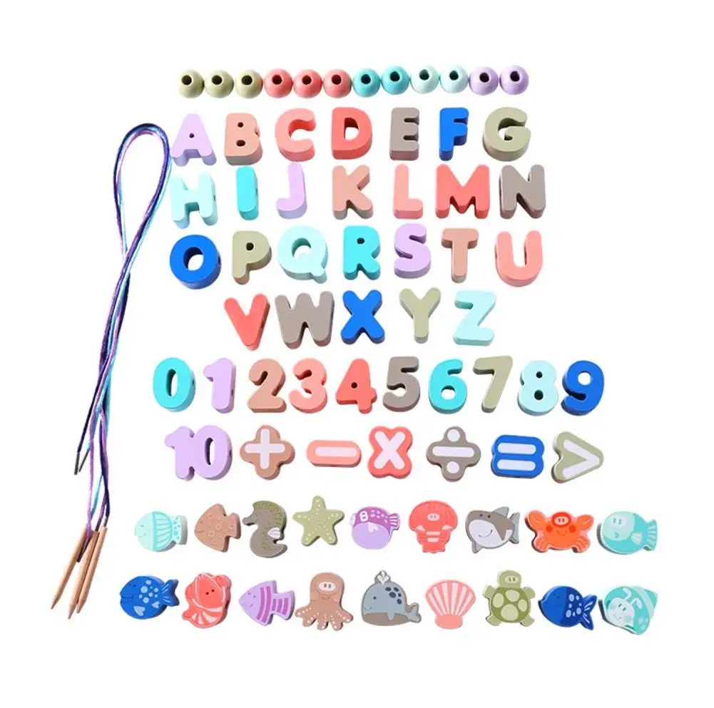 

Бусины с надписью «океанская Ферма», многофункциональные бусины для обучения детей, для изготовления ювелирных изделий «сделай сам», для б...