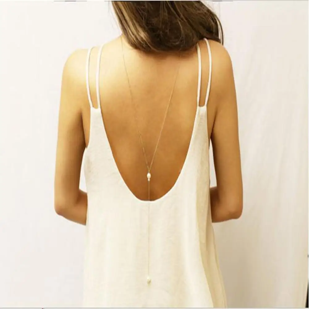 Женское длинное ожерелье с искусственным жемчугом дизайнерское в богемном стиле