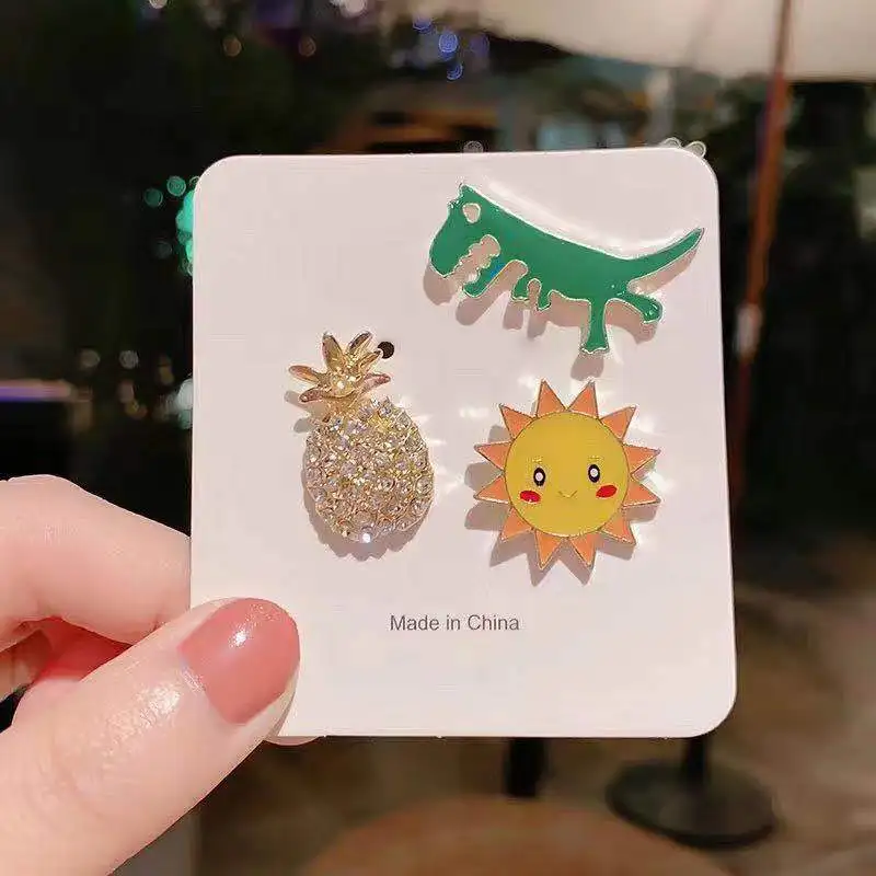 M MISM INS Fashion Beautiful Brooch Flower Cute Brooches For Women Men Colorful Paint Badge Jewelry Clothes Bag Lapel Pins Gift | Украшения