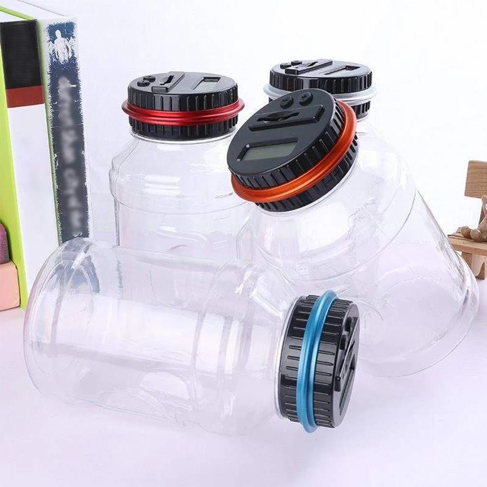 Персонализированная металлическая копилка милая серебряная для монет детей