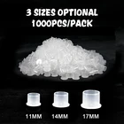 1000 шт., силиконовые колпачки для татуажа бровей