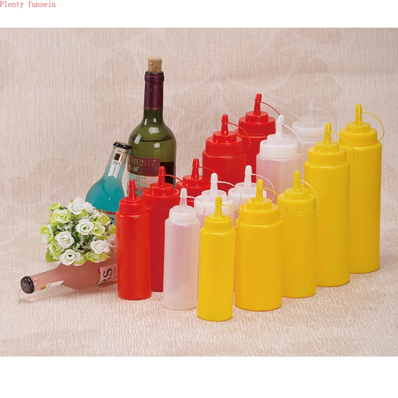 High quality squeez bottle jam seasoning jugs sauces tomato salad milk Condiment Dispenser for Sauce Vinegar Oil Ketchup Cruet |