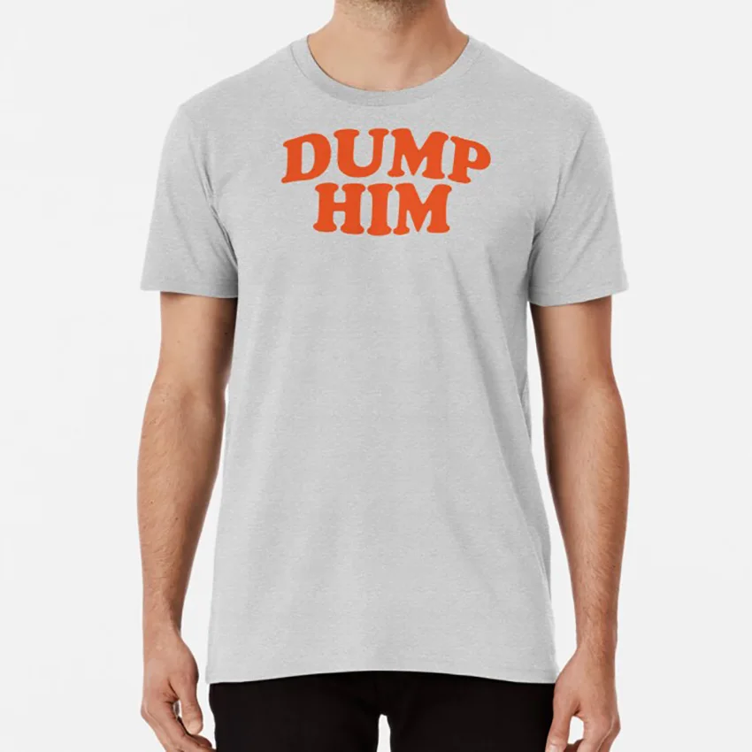 Футболка с надписью DUMP HIM Britney Spears футболка dump him sassy orange blue girly tumblr britney spears 2000s