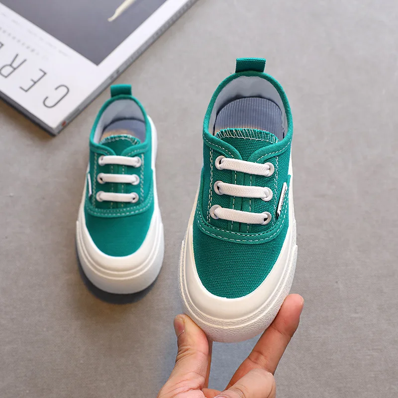 Zapatos de lona informales para ni&ntilde;os y ni&ntilde;as, zapatillas de tela de una sola pierna con suela suave, a la moda, novedad de oto&ntilde;o, 2022-1