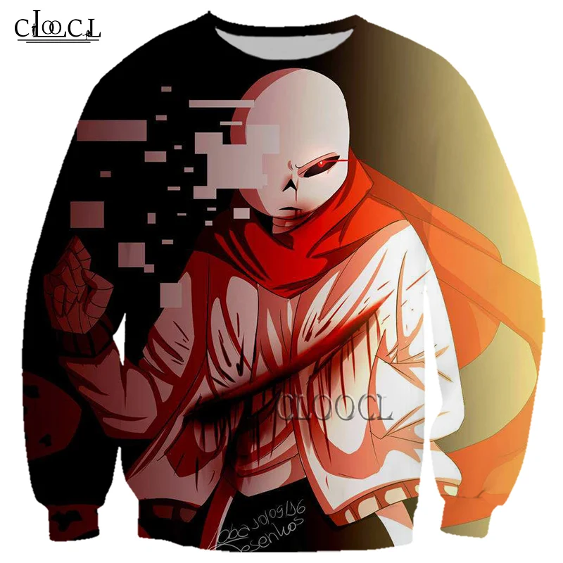 CLOOCL Newest Popular Game Undertale 3D Print Men Women Sweatshirts Fashion Hip Hop Long Sleeve Tracksuit Tops Drop Shipping | Мужская