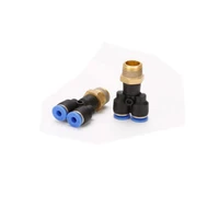pneumatic quick plug gas pipe quick connector metric y way thread px4 6 m5pc8 m6 m8 m10m12m16