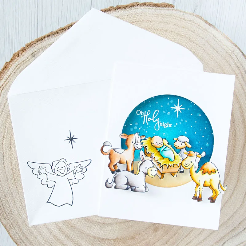 Металлические Вырубные штампы комбинированные прозрачные силиконовые ангел