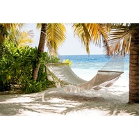 tropical sea beach hammock scene holiday photography backgrounds baby portrait photographic backdrops for home photo studio