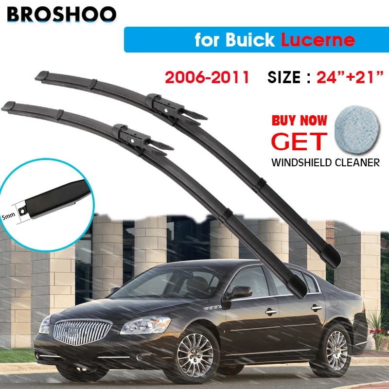 

Car Wiper Blade For Buick Lucerne 24"+21" 2006-2011 Auto Windscreen Windshield Wipers Blades Window Wash Fit Pinch Tab Arm
