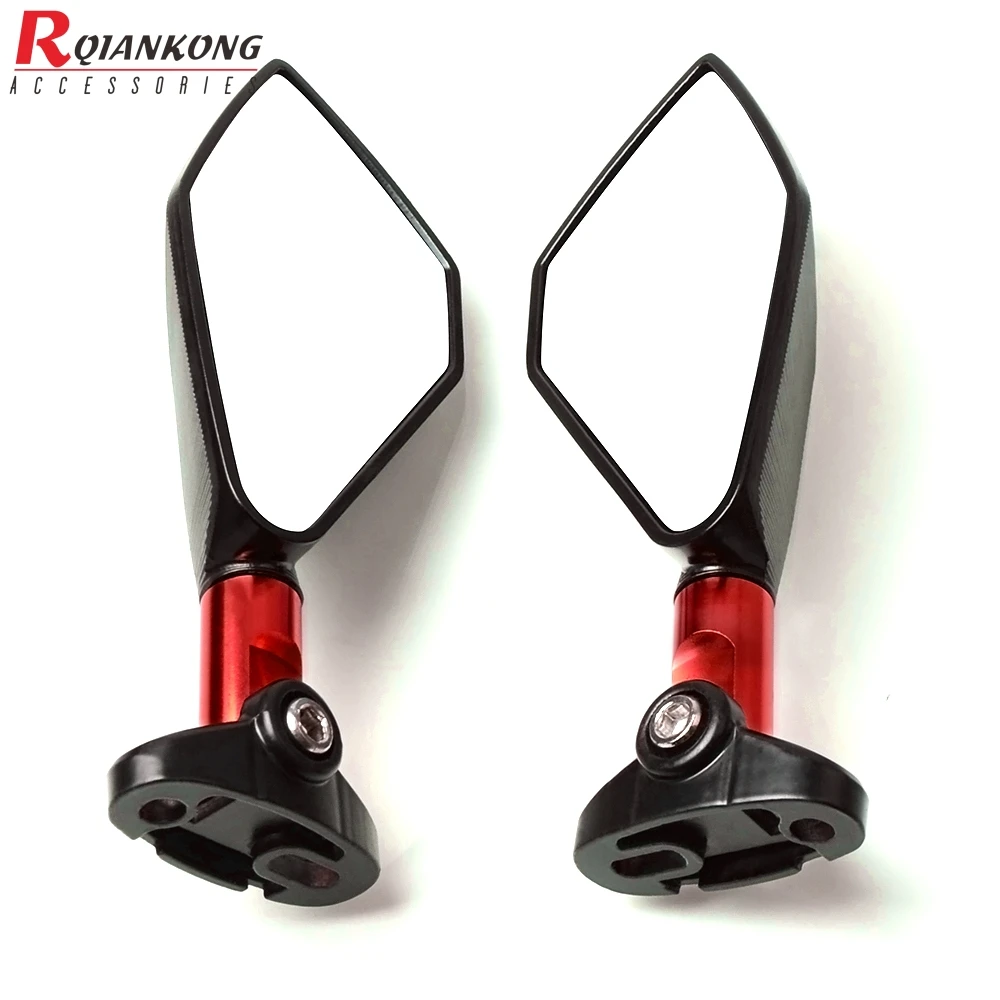 Универсальное алюминиевое зеркало заднего вида для мотоцикла боковое синее