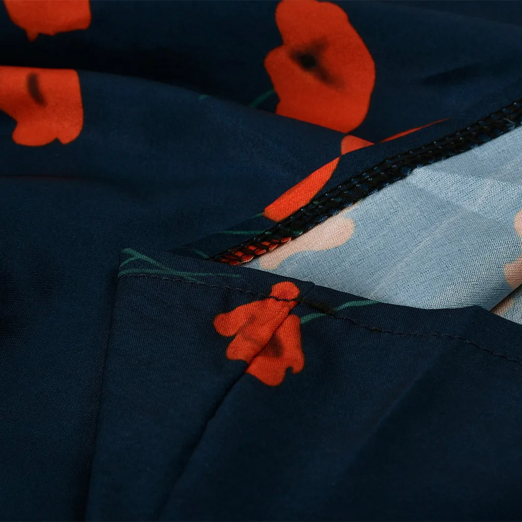 

Summer Clothes For Women Fashion Sexy WoMen Lady Loose Print Short Sleeve Backless Mini Dress Floral Print Chiffon Dress