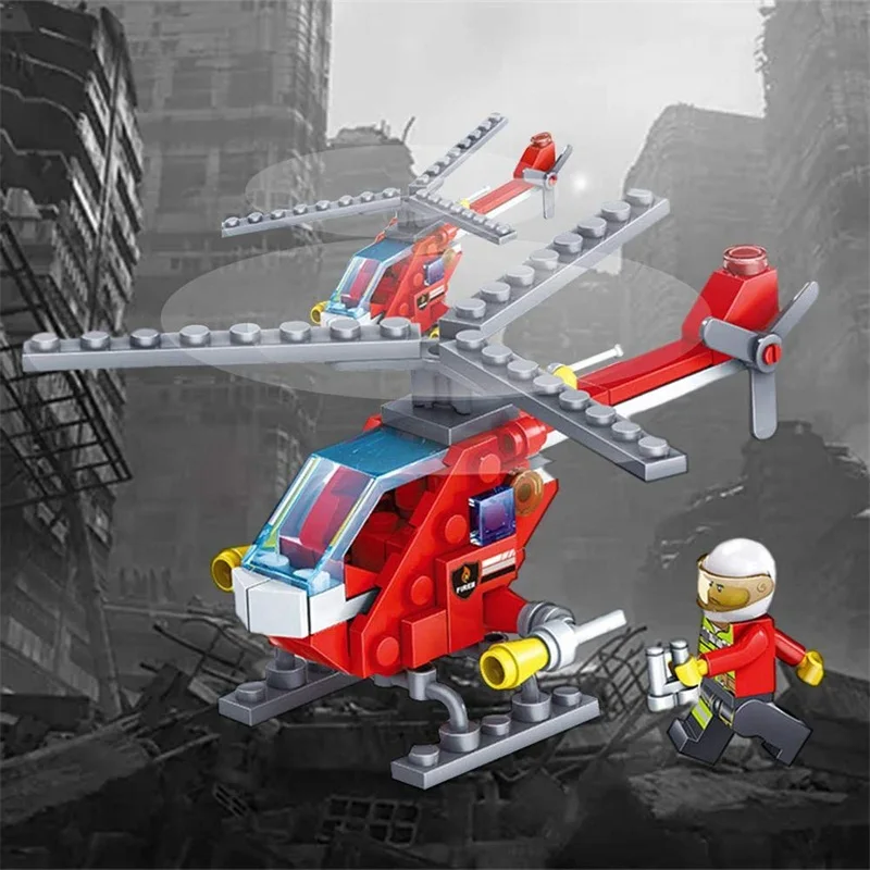 348 шт Совместимость legoed City пожарная станция комплект Пожарника строительные