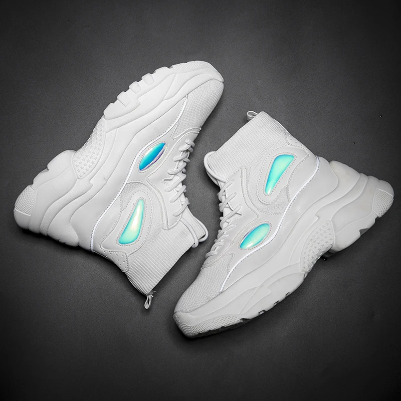 Кроссовки мужские высокие повседневная обувь для тенниса Модные кеды Осень