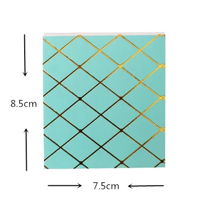 Пачка, 1 шт., розовое золото, для учебы и работы, крафт-бумага, блокнот для заметок, Kawaii, канцелярские принадлежности, офисные принадлежности, школьные принадлежности, 50 листов, H0342 - Color: c