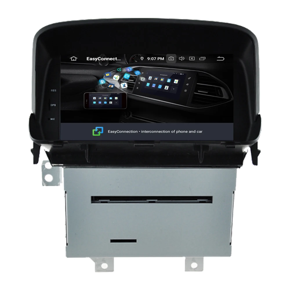 Автомагнитола RoverOne DVD gps для Opel Mokka Android 9,0 Восьмиядерный сенсорный мультимедийный плеер головное устройство Bluetooth PhoneLink