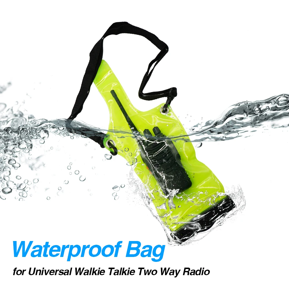 ip67 portable waterproof bag case pouch for baofeng bf 888s uv 5r uv 82 uv82 uv 9r plus uv8d bf888s two way radio cover bags free global shipping