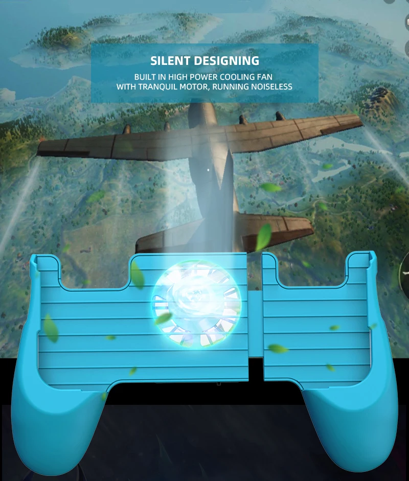 Игровой контроллер PUBG, геймпад, металлическая кнопка пуска, стрельба, свободный огненный джойстик для IOS, Android, геймпад для мобильного телефона с охлаждающими вентиляторами