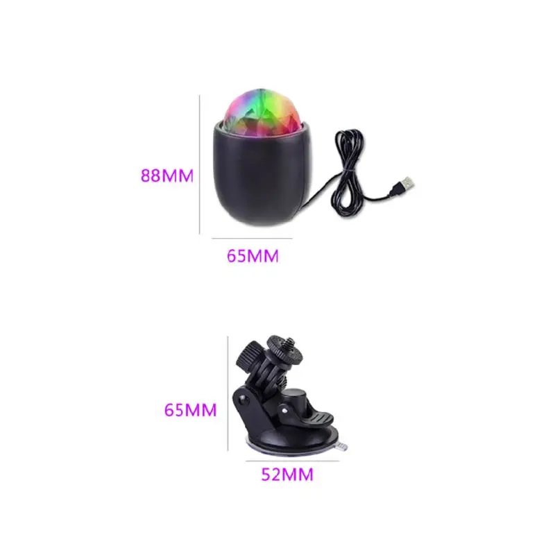 

1 шт., автомобильная светодиодсветодиодный лампа RGB для дискотеки, диджея