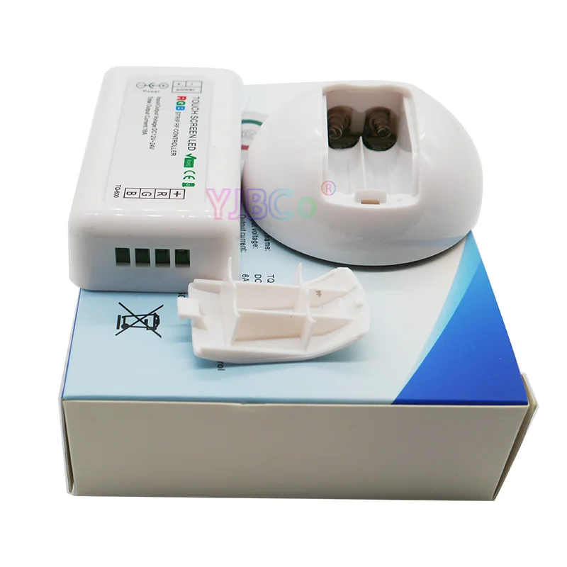 DC12V DC24V светодиодный сенсорный круглый RGB контроллер 18A 7 ключей RF пульт