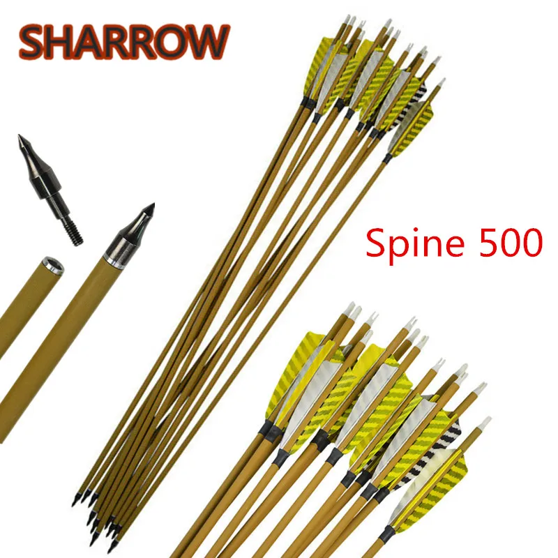 Углеродные стрелки для стрельбы из лука 10 шт. 30 дюймов позвоночник 500 чистый