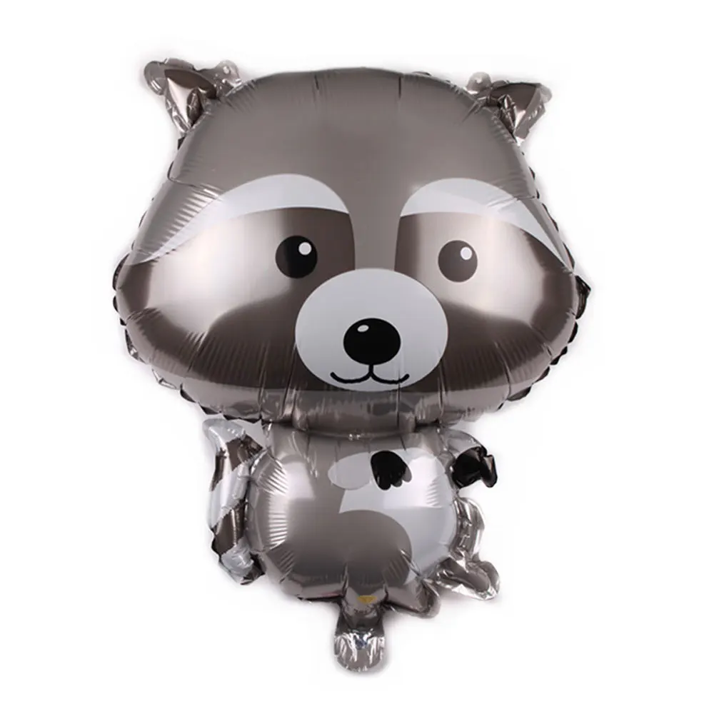 

Animal Raccoon Fox Squirrel Foil Balloons Happy Brithday Gifts Decoration Kids Inflatable Toys Wedding Ballons Party Supplies