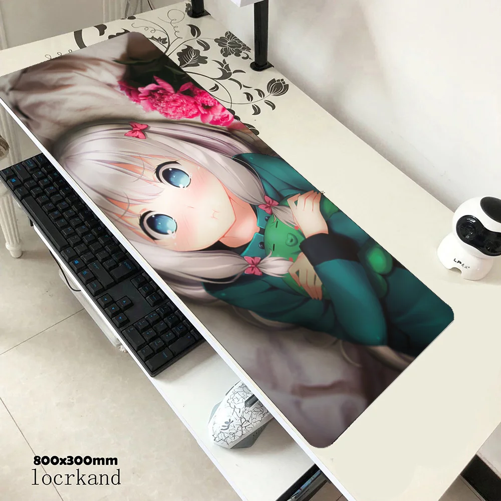 Sagiri Izumi mousepad 900x400x3mm gaming mouse pad High-end gamer mat computer desk padmouse keyboard Mass pattern play mats | Компьютеры