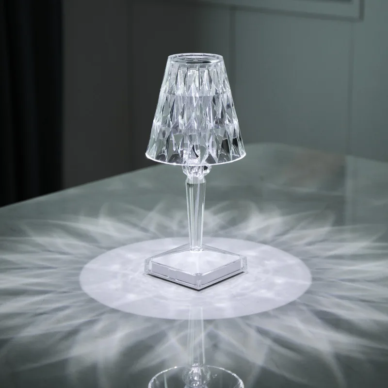 

Crystal Diamond Table Lamp Reading Lights for Kids LED Bar Light Romantic Night Light USB Charging Bedroom Bedside Desk Lamp